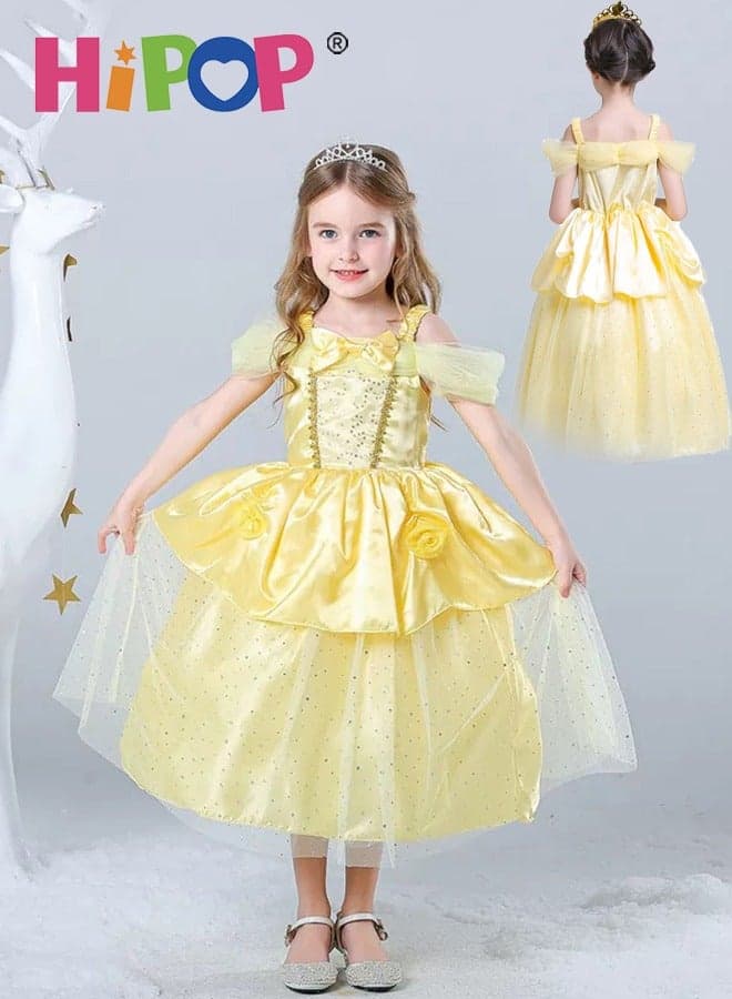 Girls Princess Dress with Lining,Cosplay Costume,Birthday Party Outfits