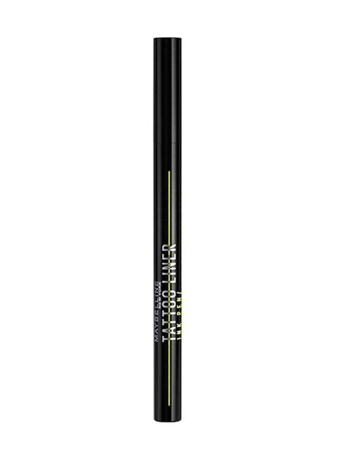 Waterproof, Brush Tip Liner, Precise Lines, Tattoo Impact, Up to 24h Wear, Tattoo Liner Ink #Jet Black, 1ml