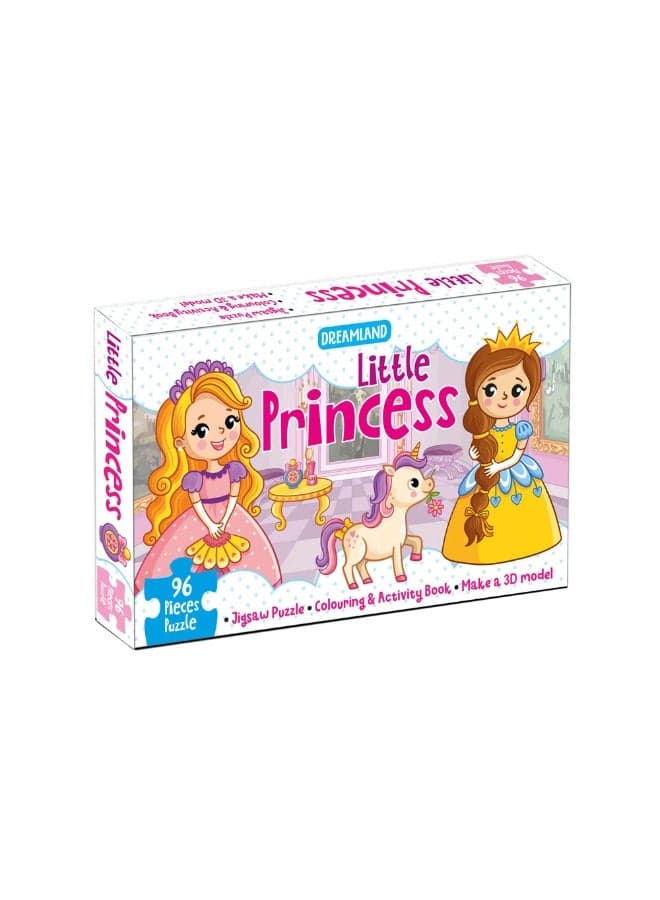 Little Princess Jigsaw Puzzle for Kids – 96 Pcs | With Colouring & Activity Book and 3D Model