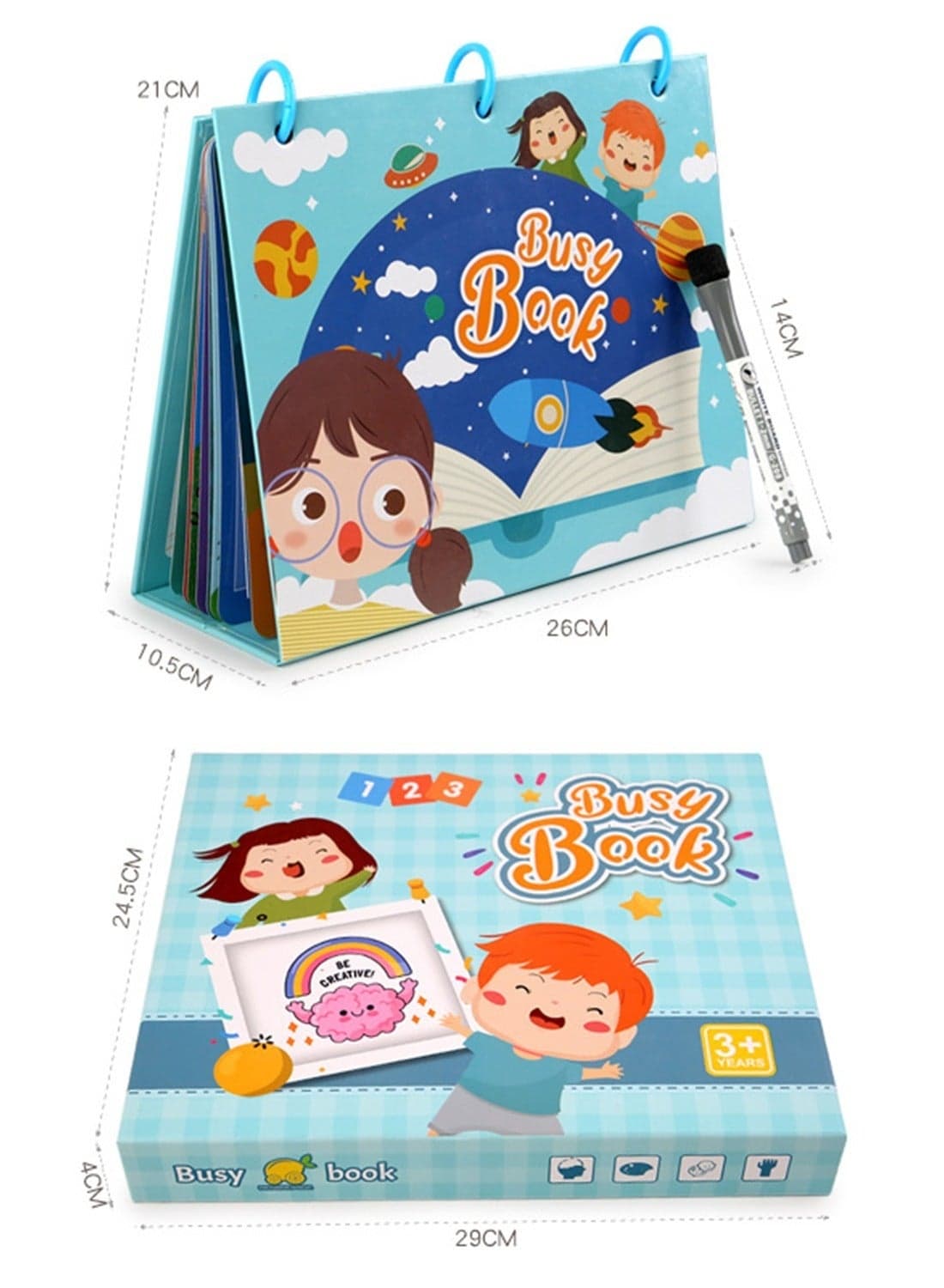 Busy Book For Toddlers 1-3 - Montessori Preschool Busy Book For Kids Learning Activity,Magic Stickers Preschool Learning Activities Sensory Toy For Special Needs Toys