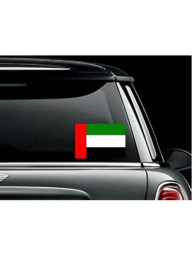 United Arab Emirates UAE Flag sticker vinyl non bubbles American quality car or home windows or truck motorcycles size 11x7cm