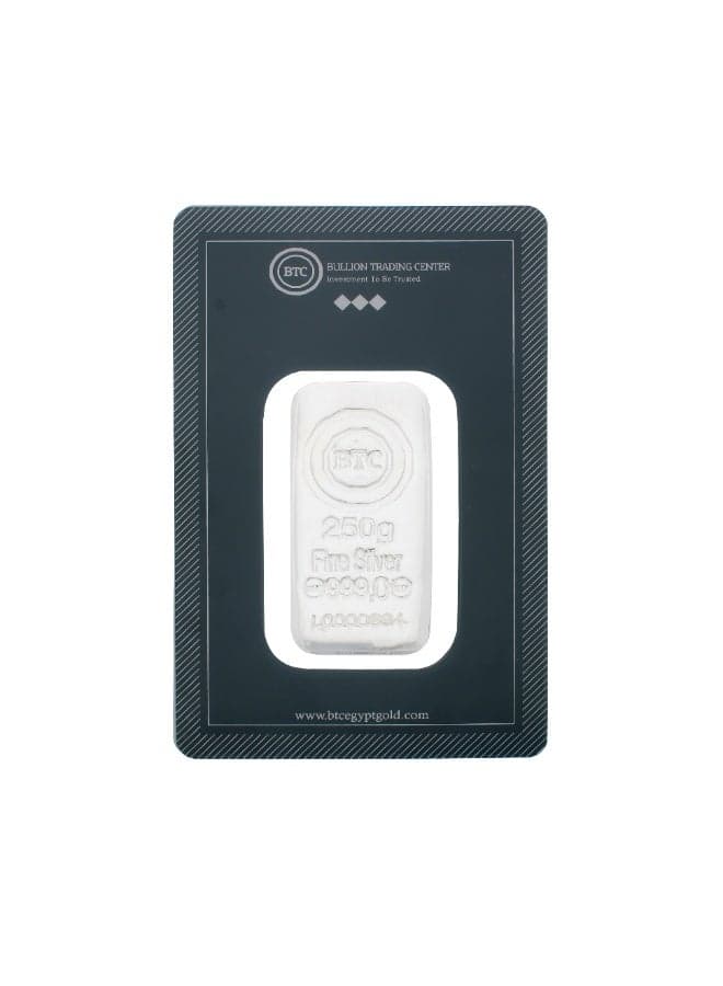BTC 250 Grams Silver Bar