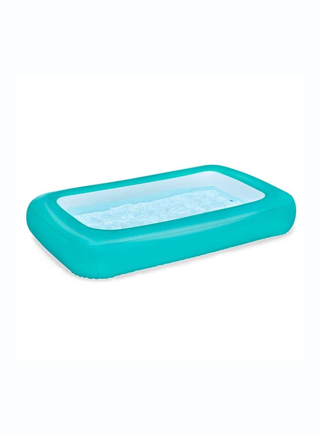 Bestway, 65" x 41" x 10"/ Aquababes Kiddie Pool Inflatable Outdoor Water Play Toy for Kids and Families, Durable Premium Quality Material, Easy Inflate and Deflate Design, Pool Beach Garden Summer Fun Activity, 1.65mx1.04mx25cm