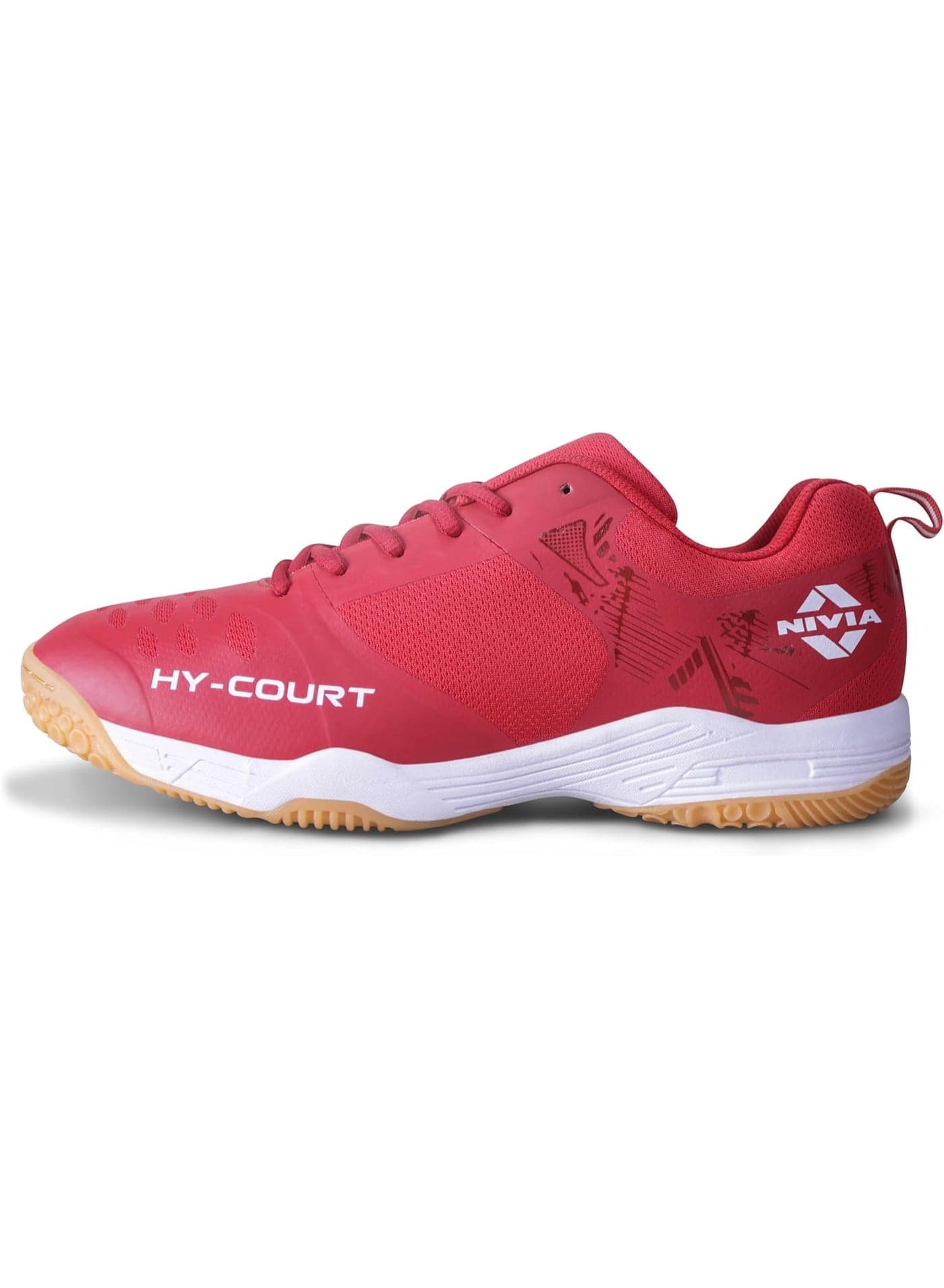 NIVIA HY-Court 2.1 Badminton Shoes for Men – Lightweight Non-Marking Court Shoes for Badminton, Padel & Pickleball | breathable Mesh | Superior Grip & Cushioning