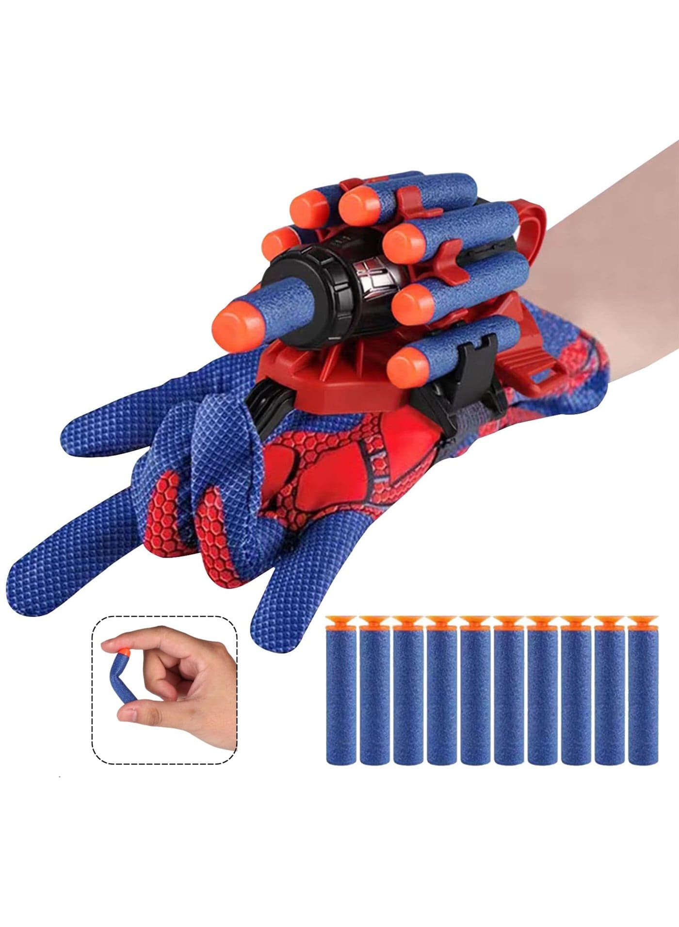 Shooting Toys,Children's Role-Playing launchers with Gloves,Wrist Firing Toy, Foam Blasters,Children's Dress up Toys for 6+Years Old