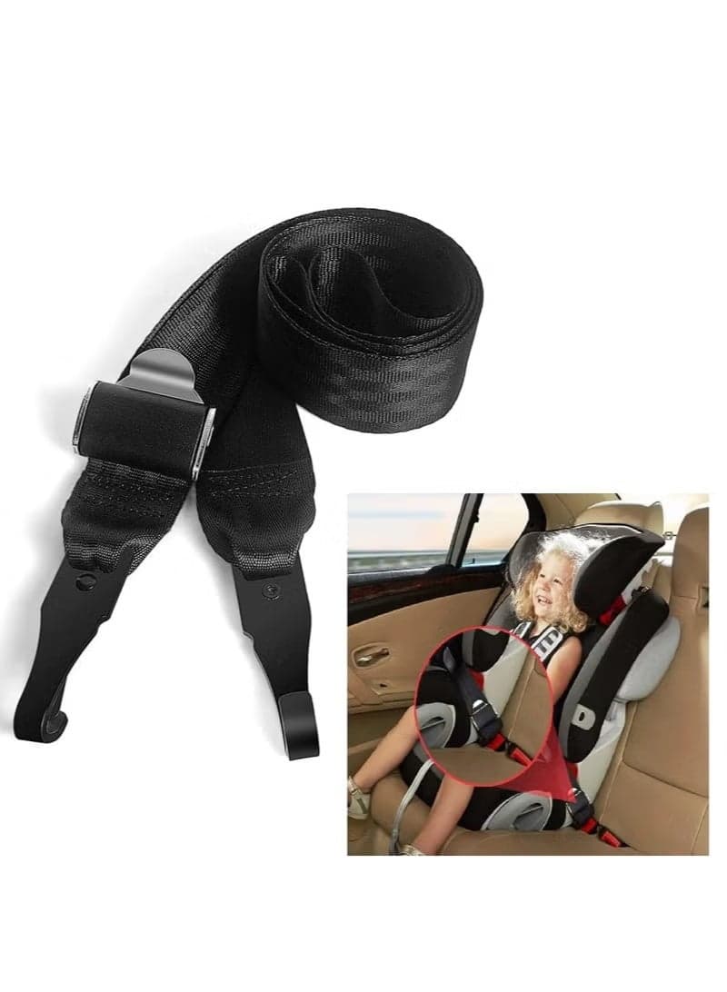Anti Escape Car Seat Strap Upgraded Baby Harness, General Latch Interface Strap The Passenger Car Baby Seat Fixing Straps Latch Connector (1 Pack)