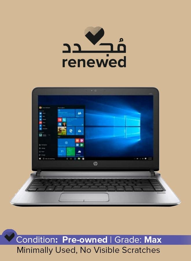 Renewed - Probook 430 G3 (2015) Laptop With 13.3-Inch Display, Intel Core i3 Processor/6th Gen/4GB RAM/256GB SSD/Intel HD Graphics English Black