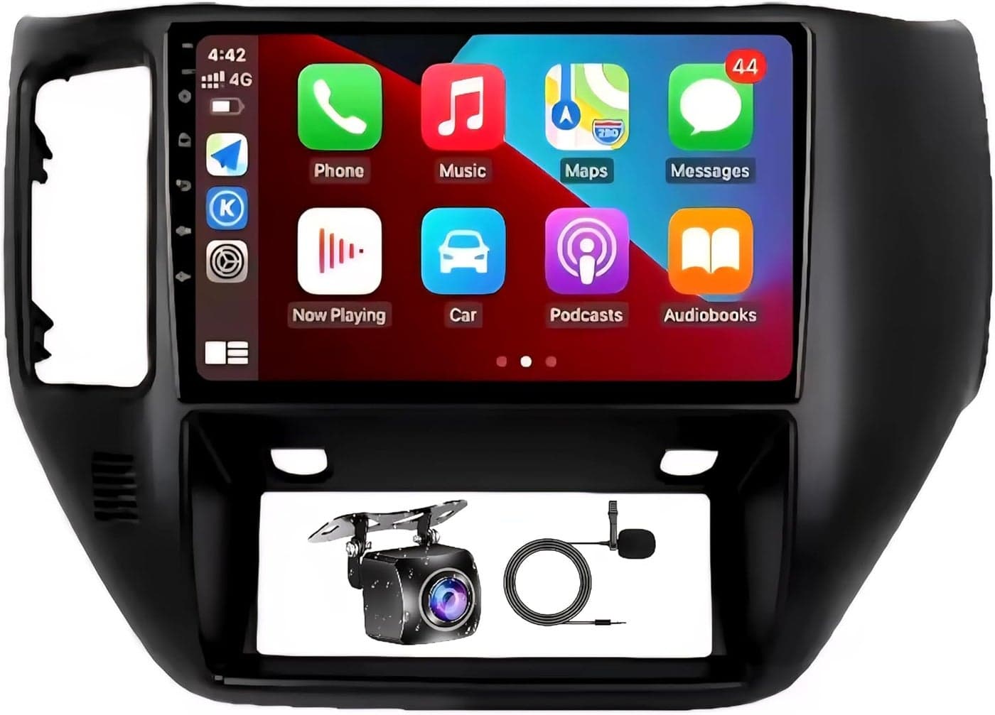 Fit Nissan Patrol Y61 Car Stereo Nissan Super Safari Y61 VTC 2004-2024 Android Screen With Apple Carplay Android Auto Wireless WiFi Fast Interface(Black) (2GB RAM Carplay)