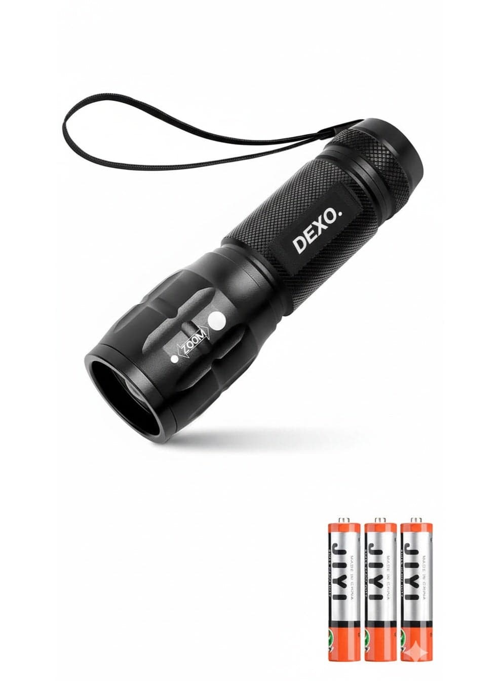 Super Bright Telescoping LED Flashlight – 1000 Lumens, Rugged Aluminum, AAA Powered, Pocket Torch for Camping & Emergencies, Waterproof, Ultra Compact Outdoor Light, Hiking, Home, Travel