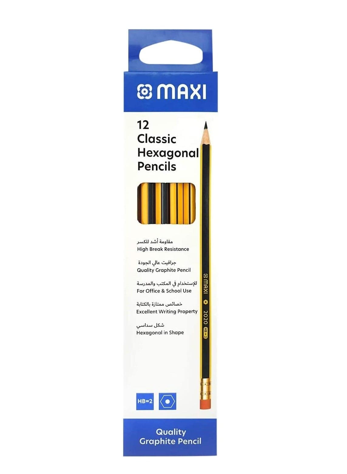 Maxi HB Pencil Pack of 12 Pieces