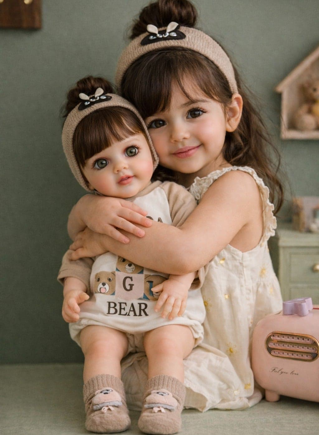 Kids Full Silicone Baby Doll – 55 cm Tall, Fashionable Outfits