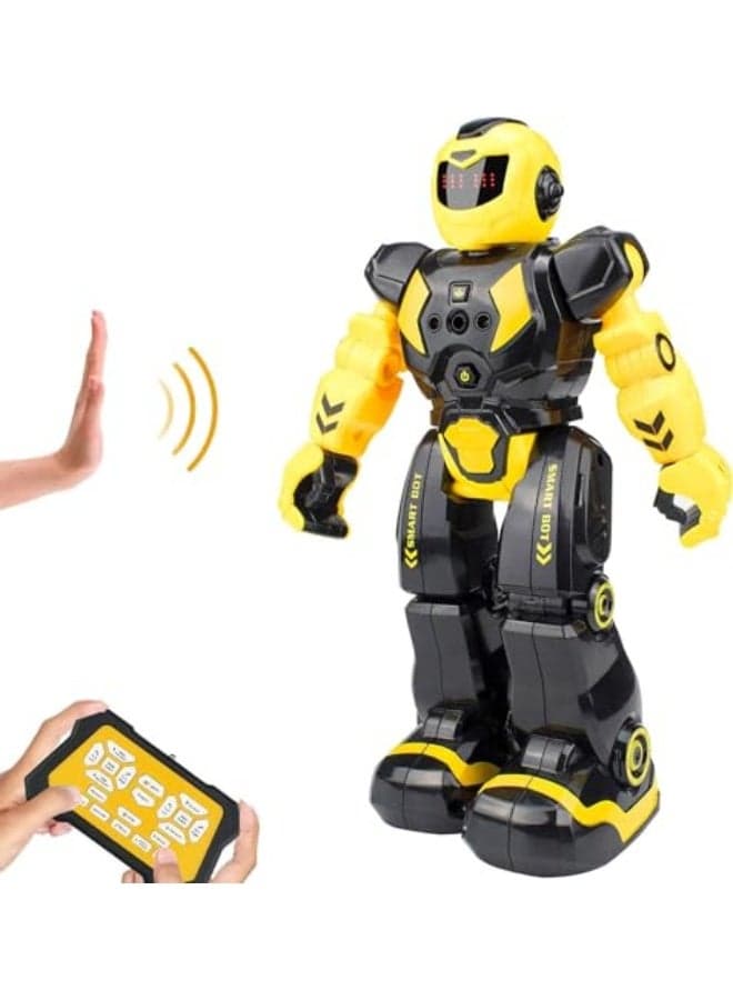 XICEN Kids Intelligent Programmable RC Robot Toy, with Infrared Controller, with Dancing,Singing, Moonwalking and LED Eyes, Gesture Sensing Robot Kit Toy for Childrens Entertainment Gift