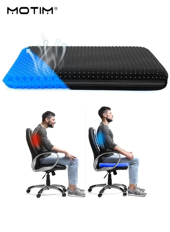 Gel Enhanced Car Seat Cushion, Breathable Car Seat Pad with Non-slip Cover, Cooling Seat Cushion, Suitable for Office Chair, Car Seat, Home and Traveling