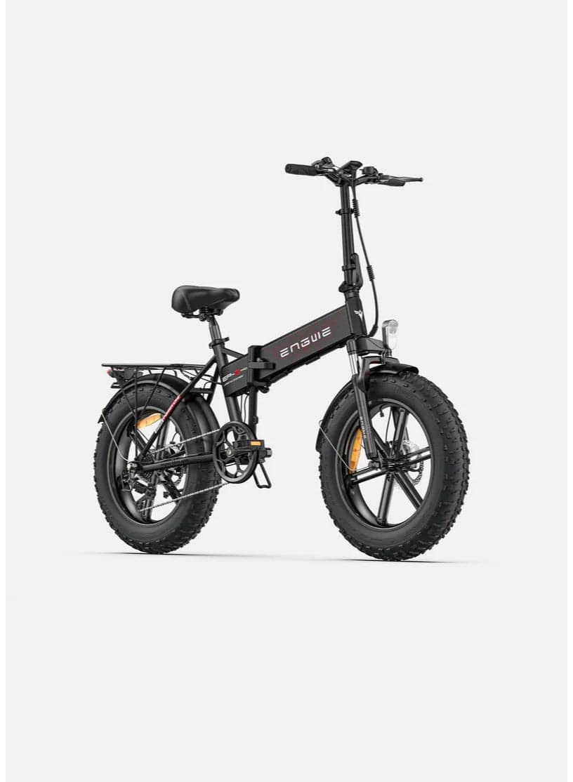 EP-2 Pro Folding Electric Bike, 750W Motor, 48V 13Ah Removable Battery, Up to 120km PAS Range, 20 x 4.0 Fat Tires, 7-Speed, Black