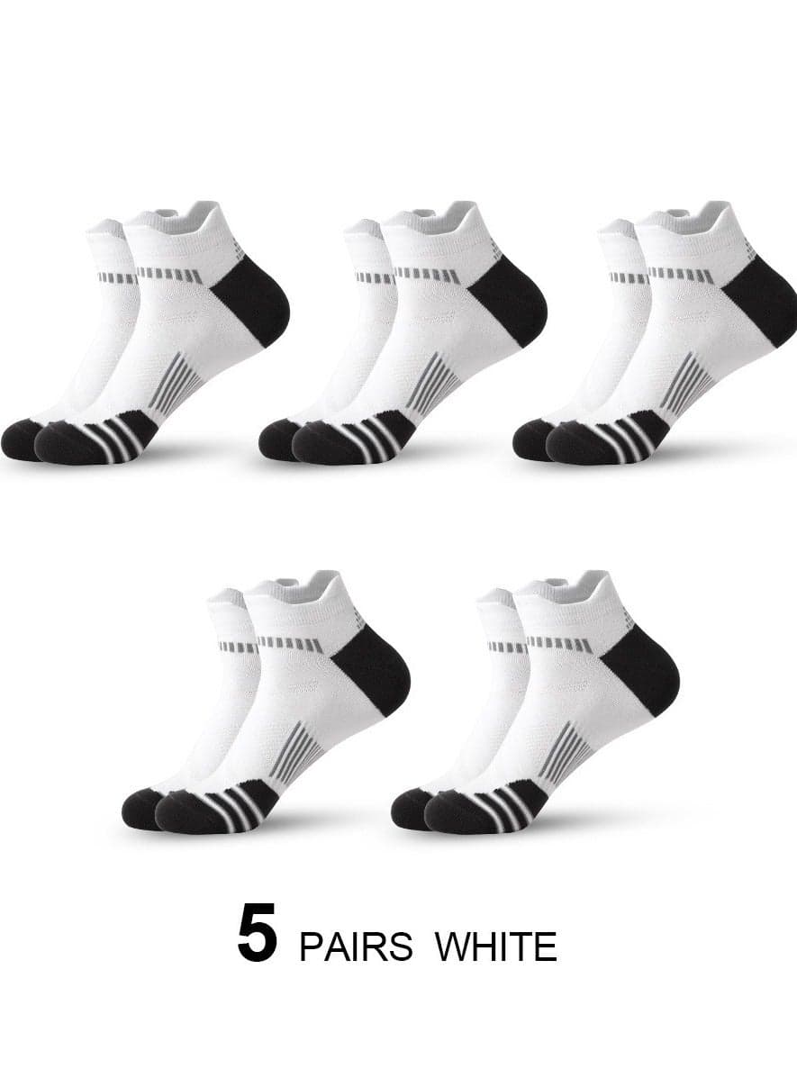 Mens Athletic Socks (5-Pack) - Low Cut, Sweat-Wicking, Odour-Resistant, All-Season Comfort - Ideal for Active Lifestyles, Running & Everyday Wear - Ultimate Socks for Men Collection
