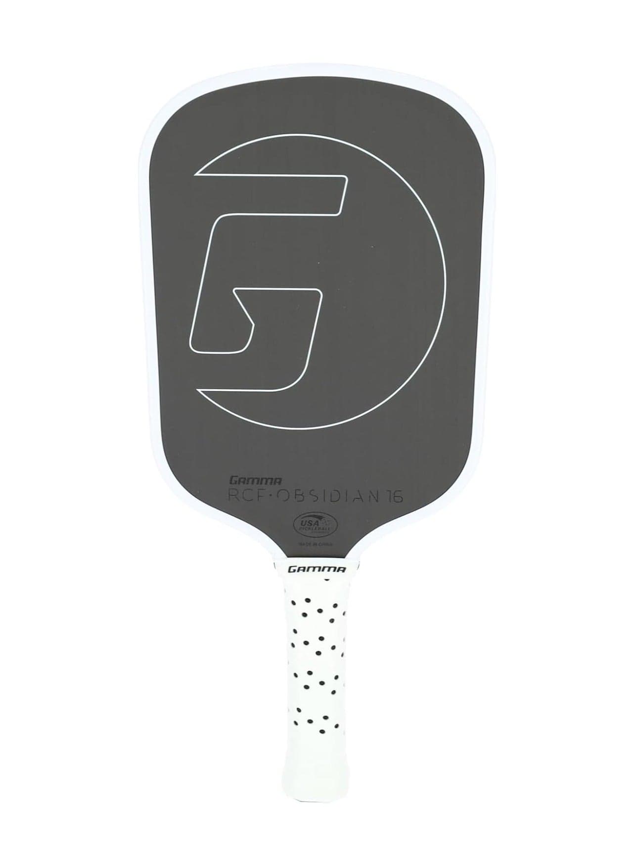 Obsidian 16 Carbon Fiber Pickleball Paddle With 16Mm Core, Comfortable Molded Foam Handle, And Customizable Handle Weight System