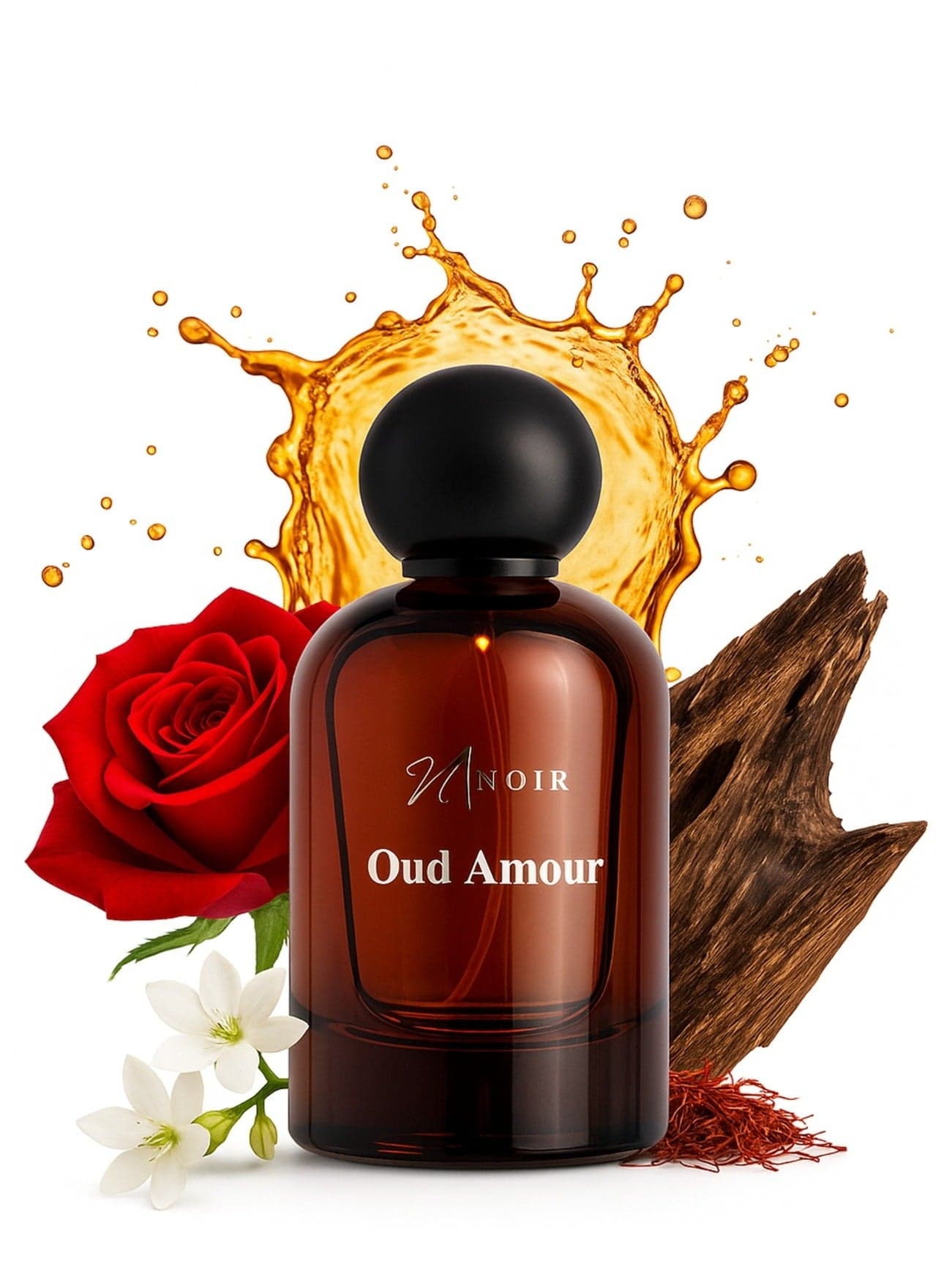 Oud Amour EDP Perfume for Women – Luxurious Floral Oud with Jasmine, Rose & Sandalwood, Long Lasting - 100ml