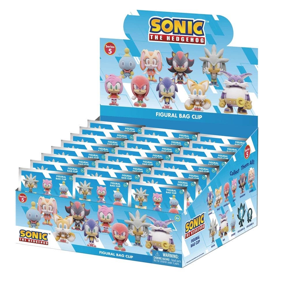 Monogram: Sonic 3D Foam Bag Clip Series 5 Flocked - Sonic the Hedgehog
