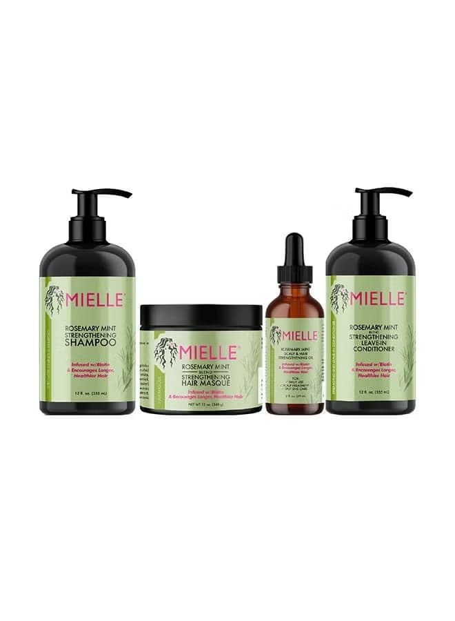 Rosemary Mint Complete Hair Kit- Hair Oil 59ml And Shampoo 355ml, and Conditioner 355ml And Hair Masque 340gm