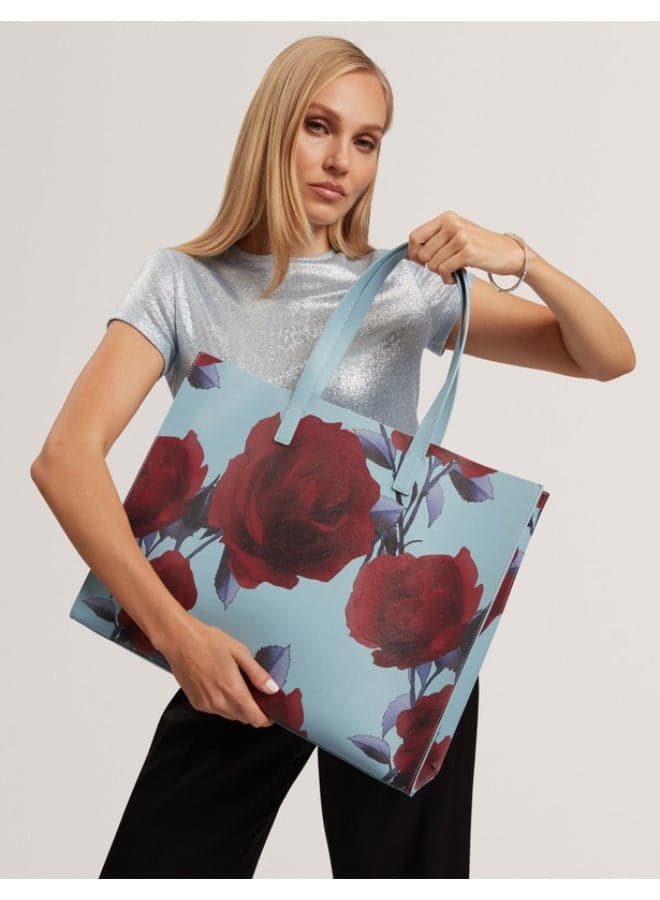 Extra Large Rose Print Icon Bag