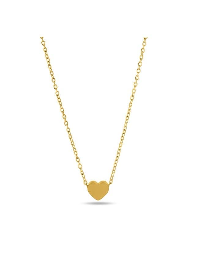 PALMONAS 18k Gold Tone Plated Paris Heart Necklace
for Women