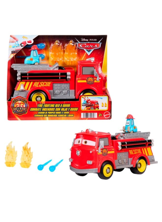 Disney Pixar Cars Disney Cars Radiator Springs Race & Rescue Hero Red – Die-Cast Toy Car for Kids & Collectors