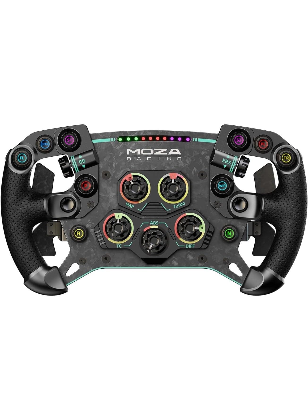 GS V2P Racing Steering Wheel 300mm GT for PC – Sim Racing Wheel with All-Aluminum Quick Release, 8-Color RPM LED, Magnetic Shifters, Premium GT Drift & Racing Game Wheel