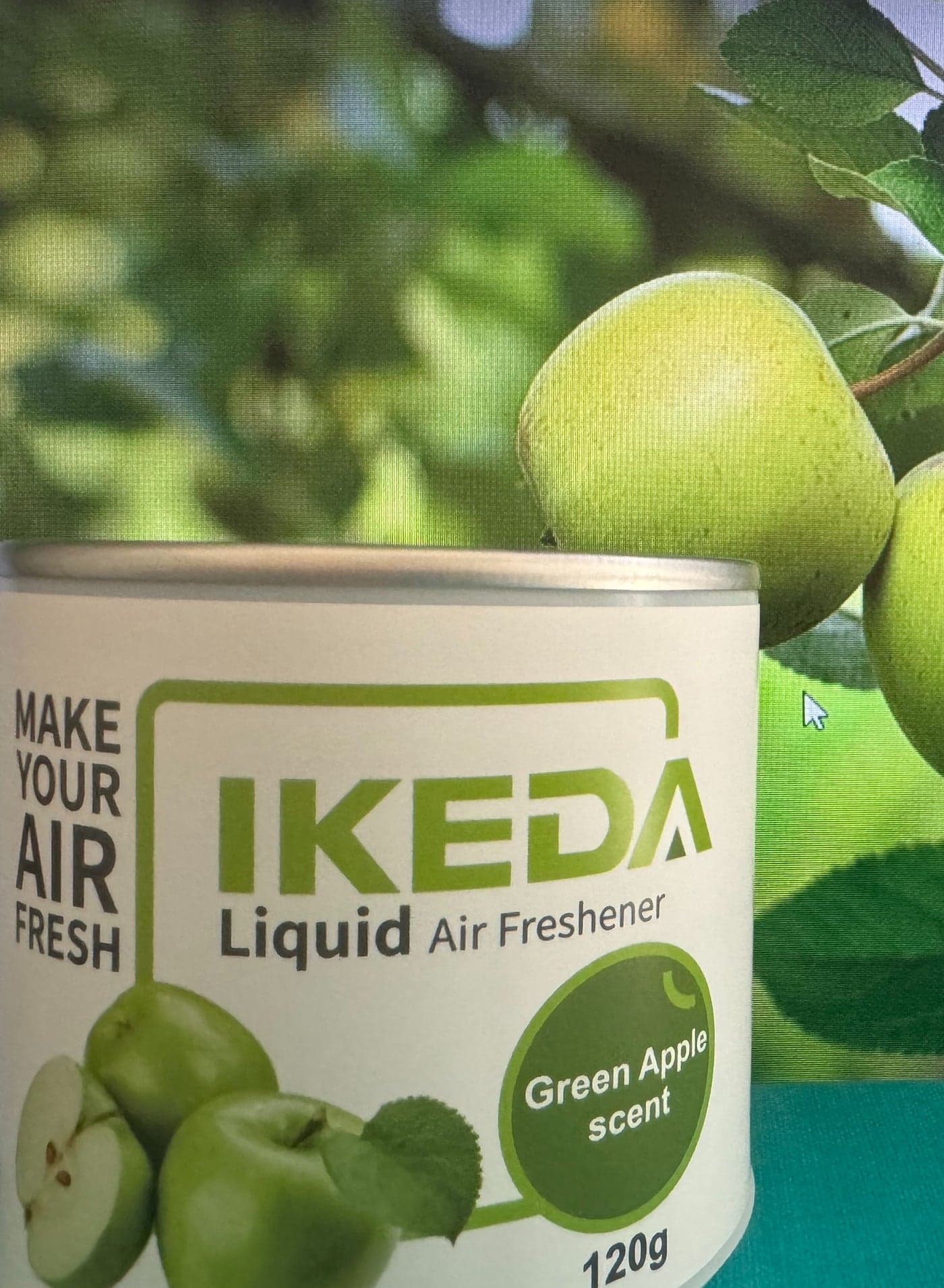 Car Air Purifier | Non-electric | Car Air Fresheners | Liquid Air Fresheners with Green Apple Smell | Strong Perfume Air Freshener Car | Long Fragrance Car Accessories | Car Scents Air Fresheners for Home Office Van by Ikeda, 24/7 Air Purification