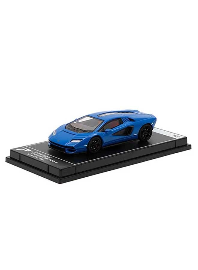 PosterCars - 1:64 Scale Lamborghini Countach LPI 800-4 (Bleu) Hypercar League Collection – Die-Cast Toy Car for Kids & Collectors