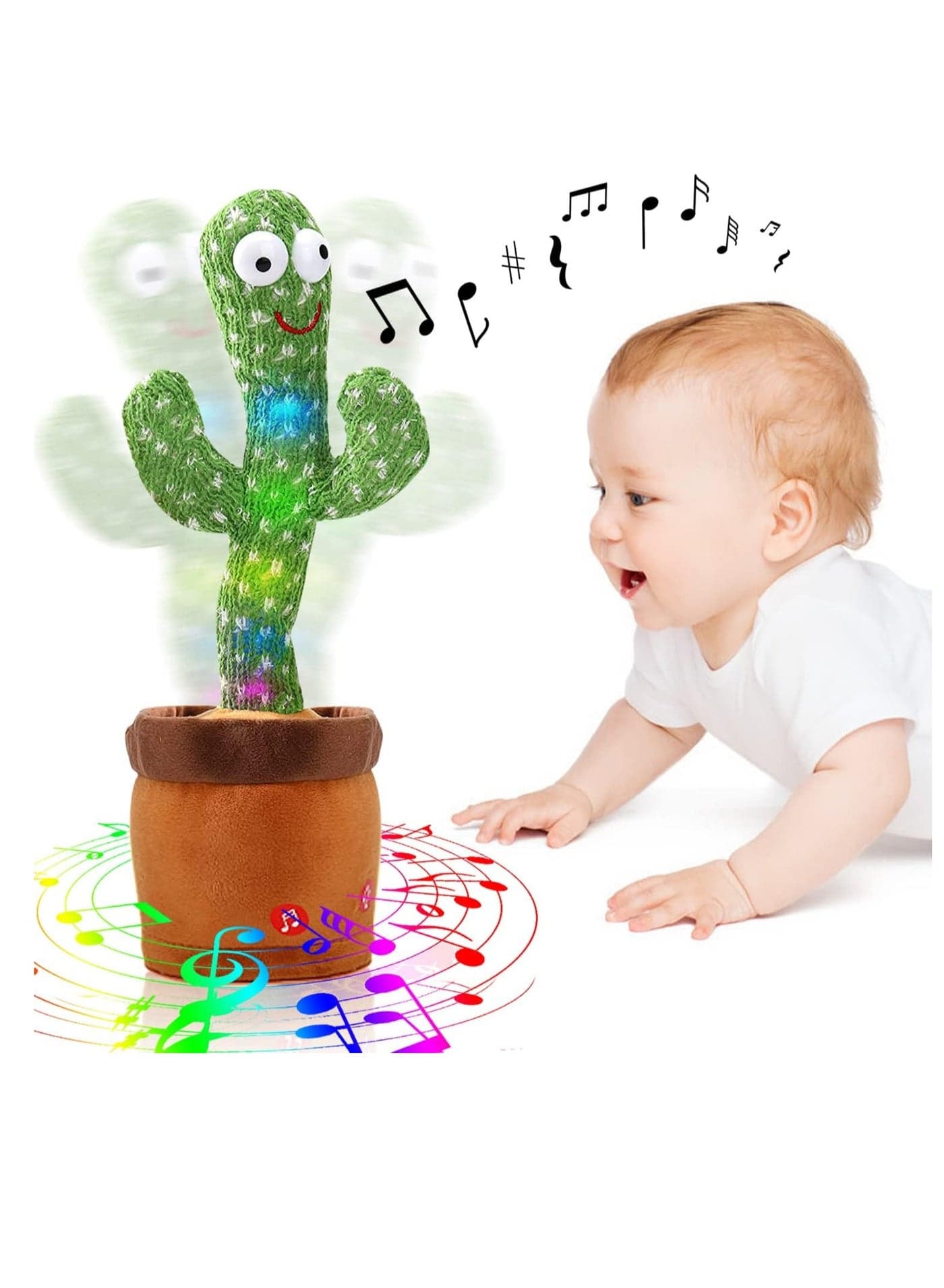 Talking Cactus Mimicking Toy,Cactus Baby Toy That Repeat What You Say Singing Dancing,Funny Plush Toy Gifts for Babies Boys Girls Kids