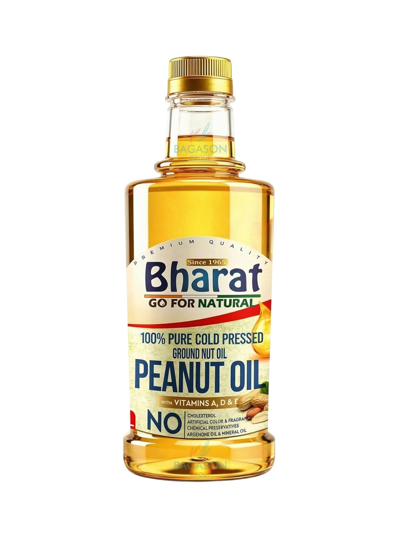 Bharat Groundnut Oil | Pure Cold Pressed Peanut Oil 2 Litre Bottle