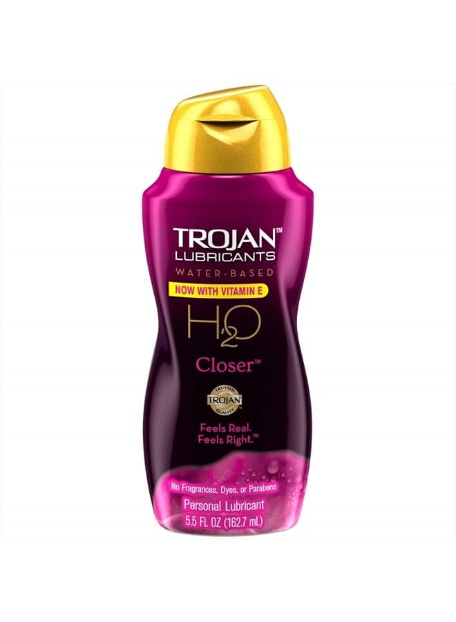 Lubricants Water Based H2O Closer Personal Lubricant, 5.5 oz.