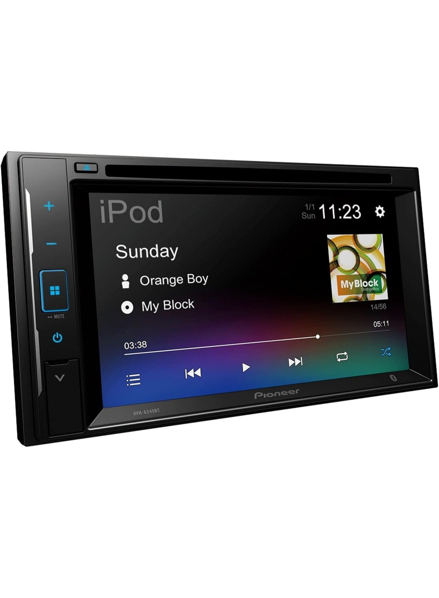 Pioneer AVH-A245BT Double Din with Built in CD DVD Bluetooth Car Stereo