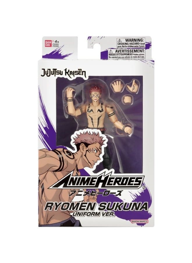 Anime Heroes Jujutsu Kaisen Ryomen Sukuna 2nd 6.5-Inches | Collectible Action Figure | Display Figure | Interchangeable Hands | Perfect Gift for Collectors, Manga & Anime Lovers!