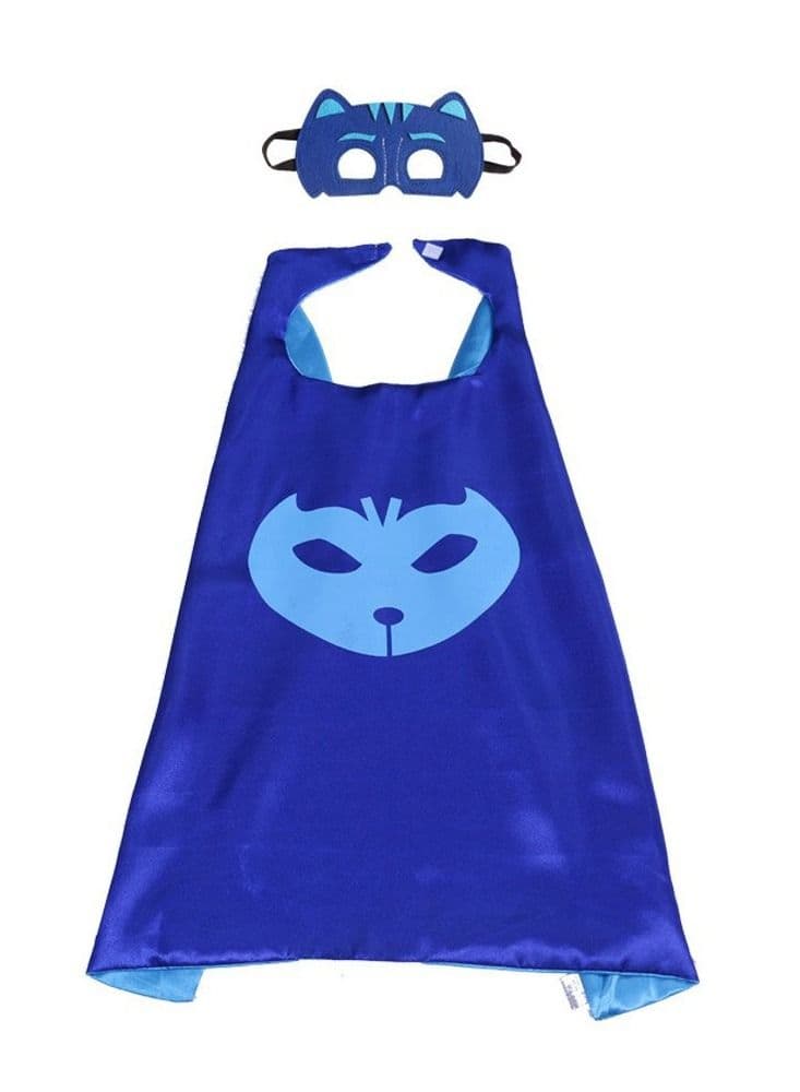 PJ Mask cat boy cape and Mask Halloween Costume for Kids