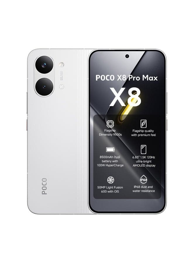 POCO X8 Pro Max Dual SIM 5G White 12GB RAM 256GB - Global Version