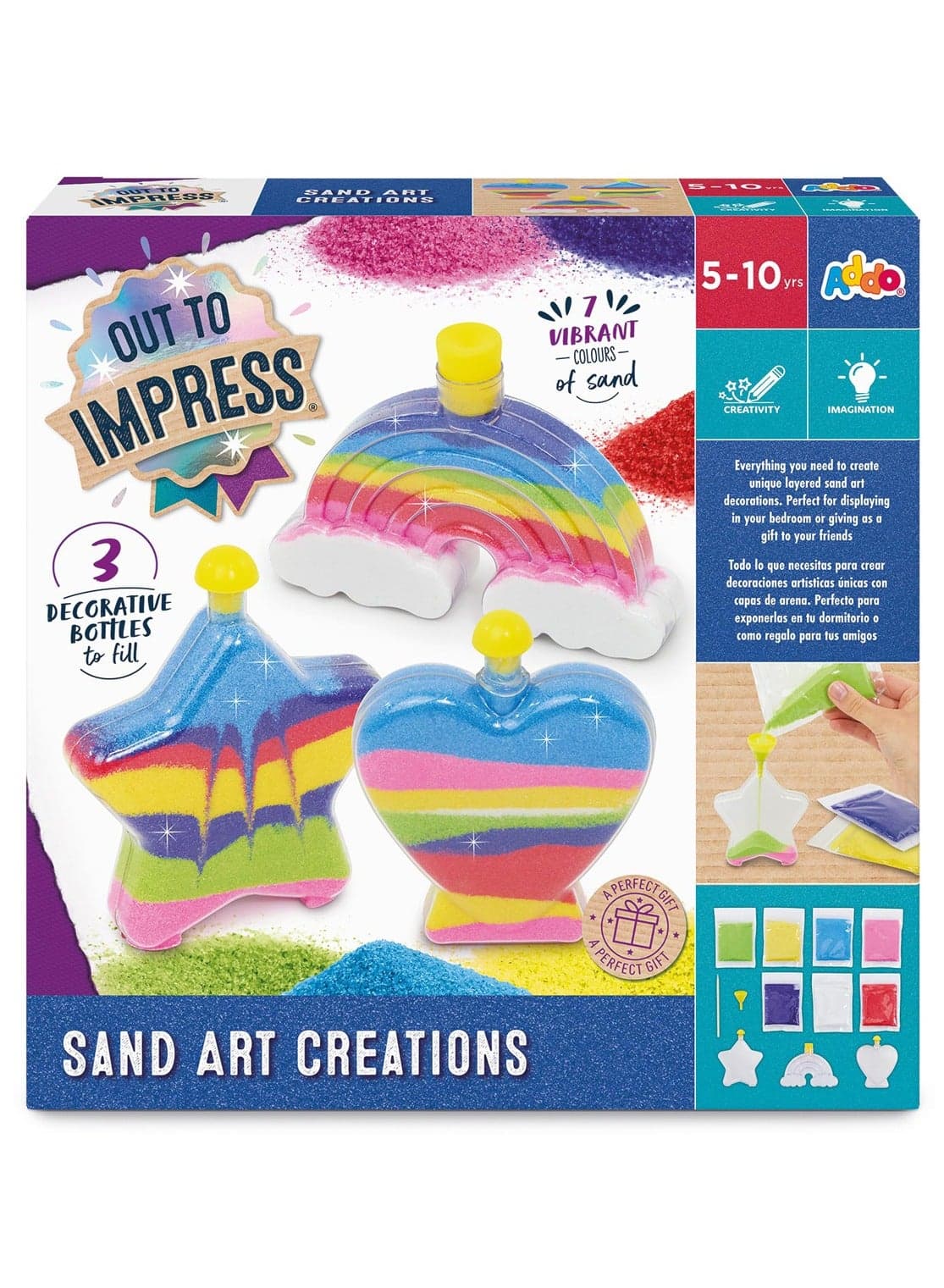 Out to Impress Sand Art Creations | Sand Creation | Super-soft Sand | Modelling Sand | Creative Fun Ideas | Develops Sensory Skills | Entertaining Toy | Stress Relief Toys for Kids