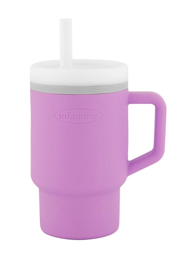 My 1st Tumbler – Adorable Miniature Tumbler With Leak-Resistant Straw And Toddler-Friendly Handle, Encourages Hydration, 6 Months+, 9 Oz, Lilac