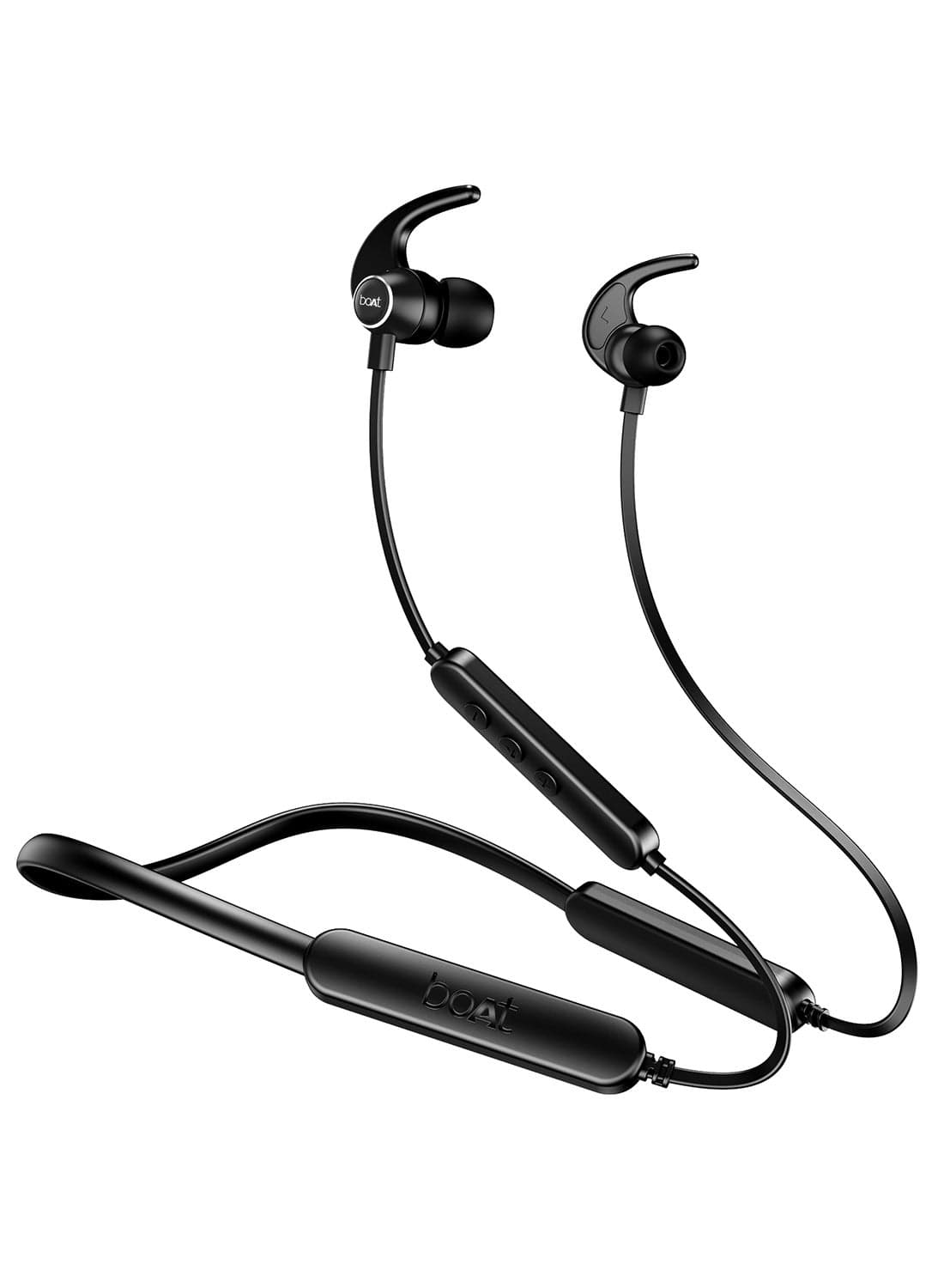 Rockerz 255 Pro+ Bluetooth In Ear NeckbAnd With Upto 60 Hours Playback, ASAP Charge, IPX7, Dual PairIng And Bluetooth v5.2 Active Black