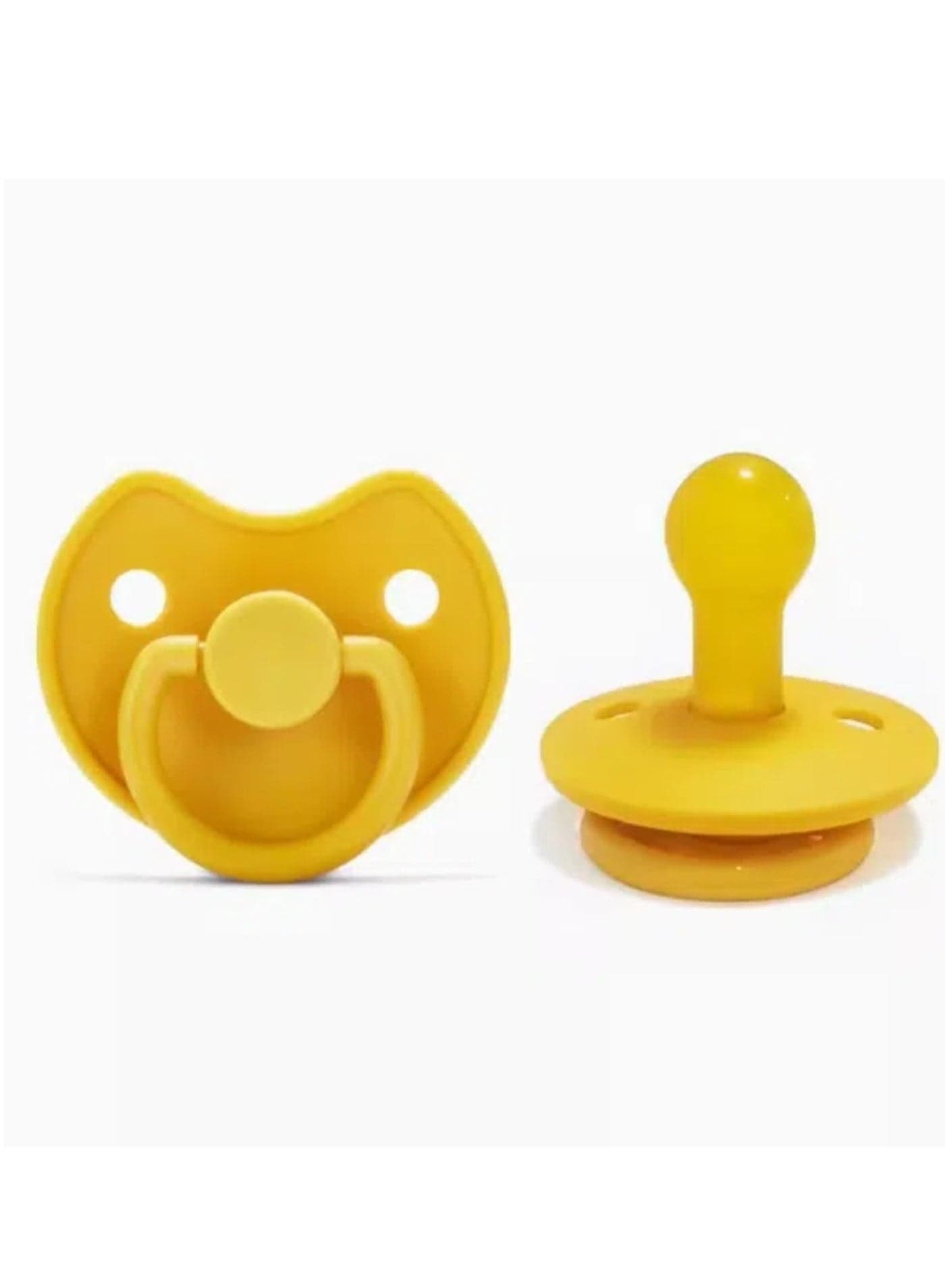 Pacifiers | 1-Pack Soothers | BPA-Free Natural Latex Food Grade | Super Soft Bite Resistance | Sleep Anti-Flatulence | Teething Toy | Yellow