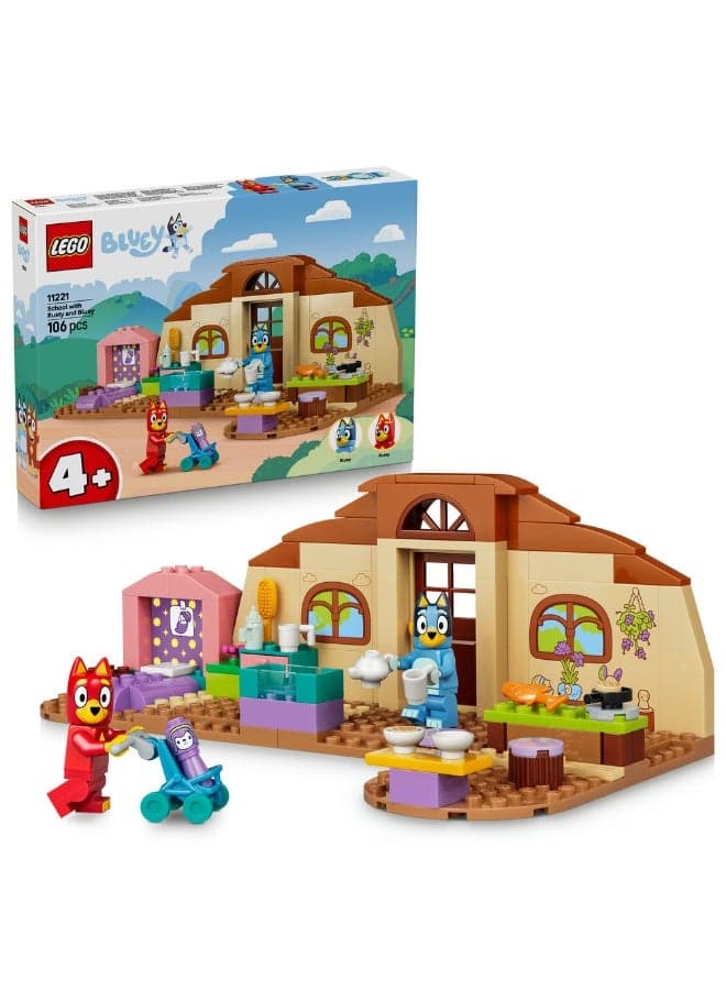 Bluey School with Rusty and Bluey Toy 11221 (Age 4+, 106 Pieces)