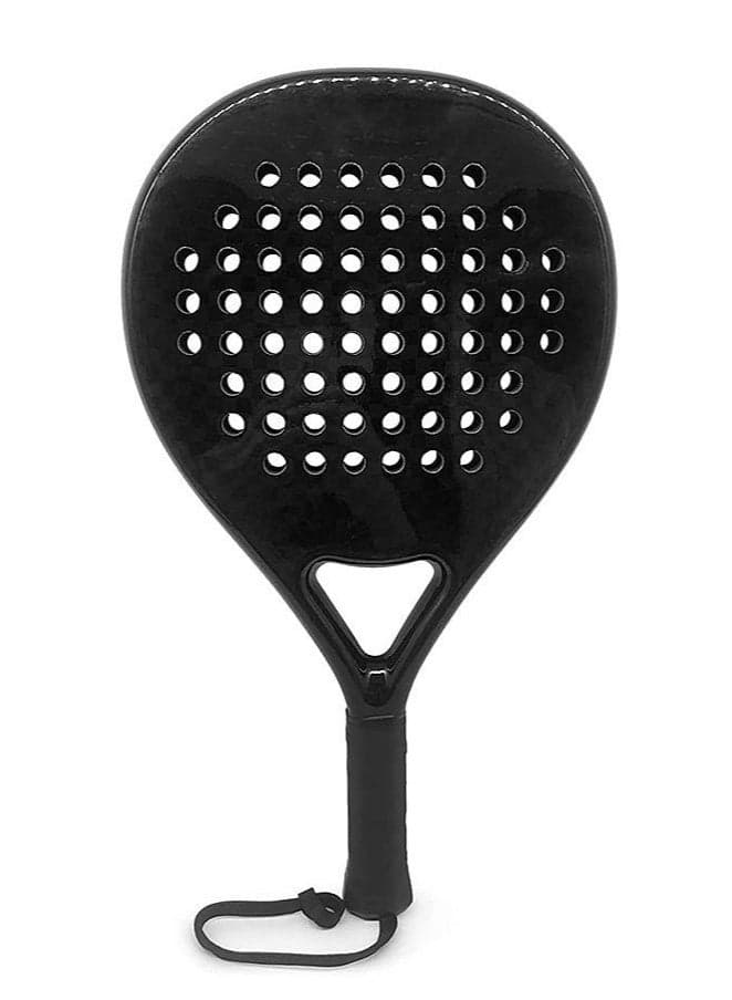 Lightweight Padel Tennis Racket, Pop Tennis Paddle Racquets, Pro Fiberglass Carbon Fiber Paddle Racket with Cover Bag