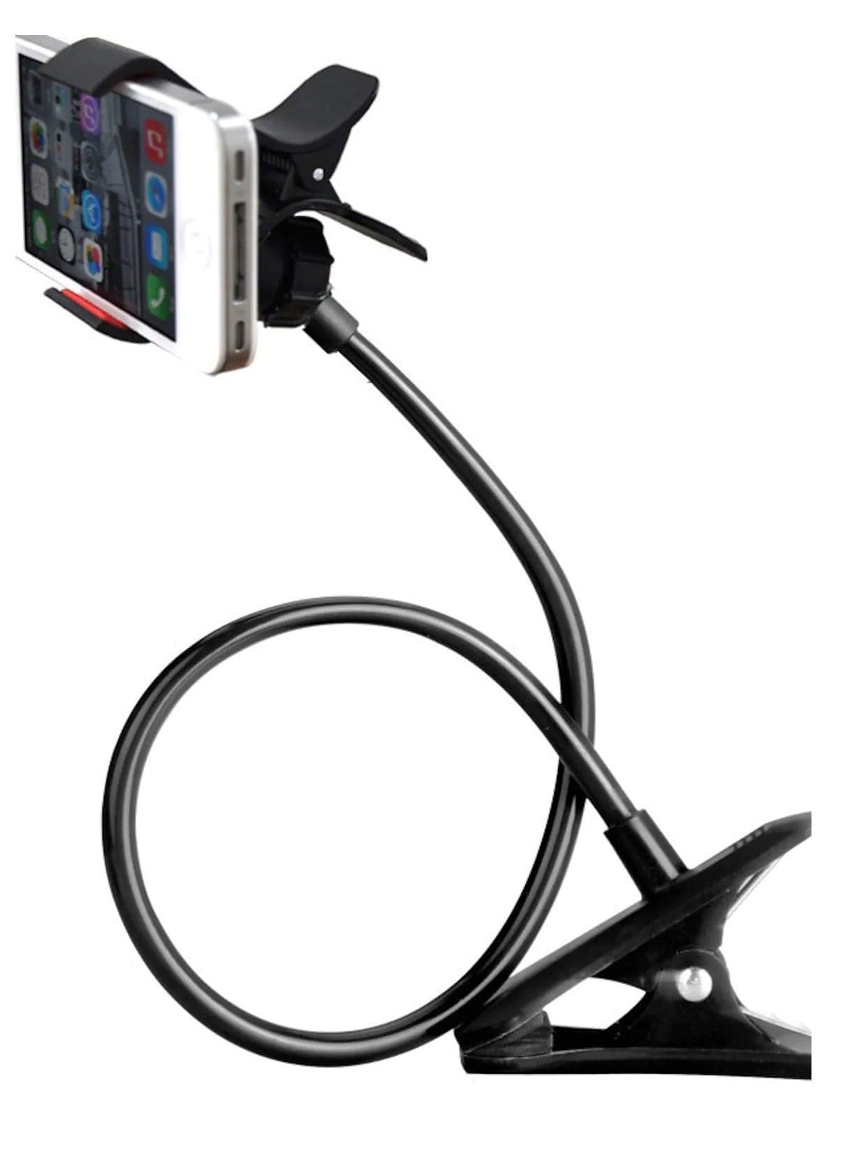 Universal Phone Holder Bed Gooseneck Mount - Cell Phone Clamp Clip for Desk, Flexible Lazy Long Arm Headboard Bedside, Overhead Mount Stand, Compatible with 1Phone 13 12 11 Pro Xs Max Mini