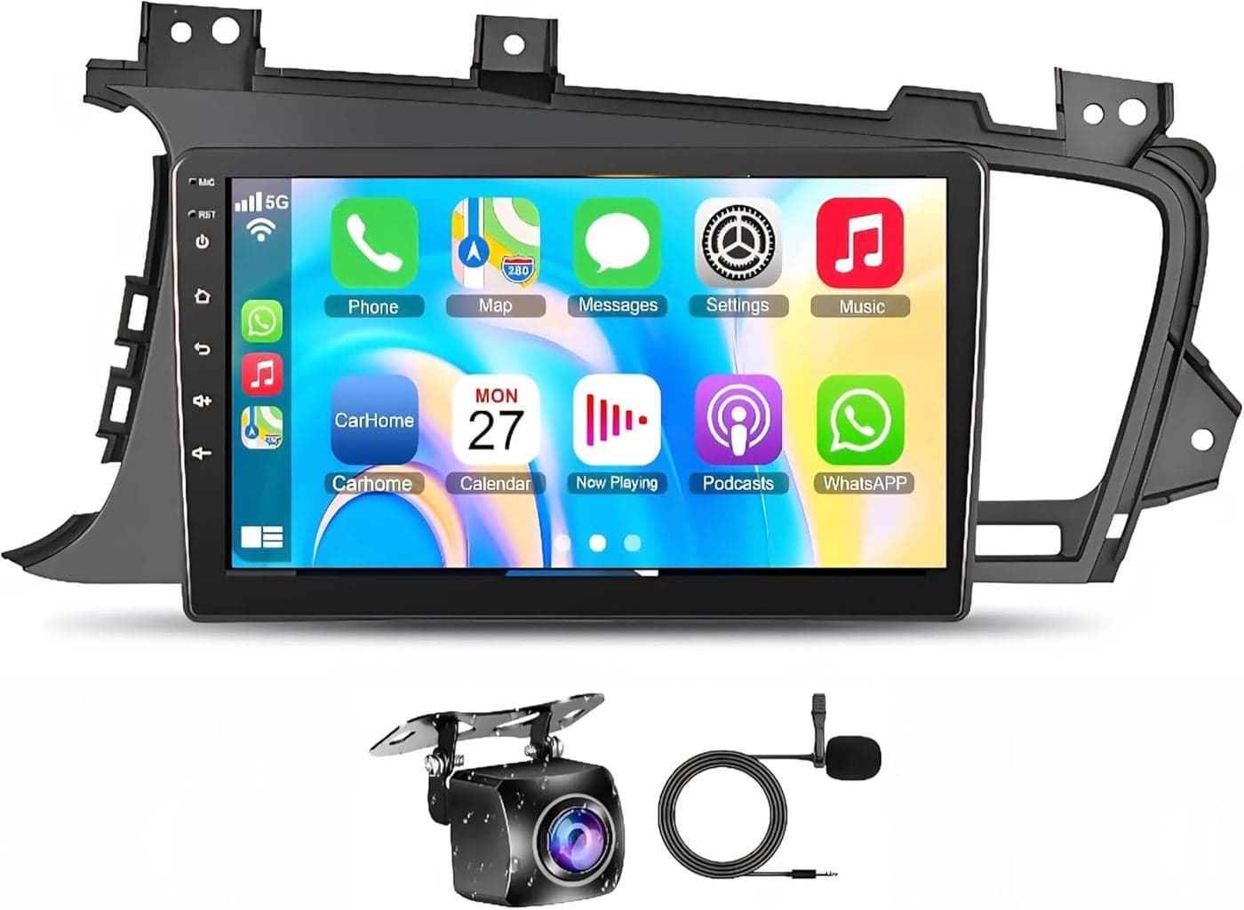 Fit KIA Optima Car Stereo Optima K5 Android Screen K5 2010-2013 With Apple Carplay Android Auto Wireless WiFi DSP FM&AM BT AHD Camera Included Fast Interface (2+32GB Carplay 4CORE)