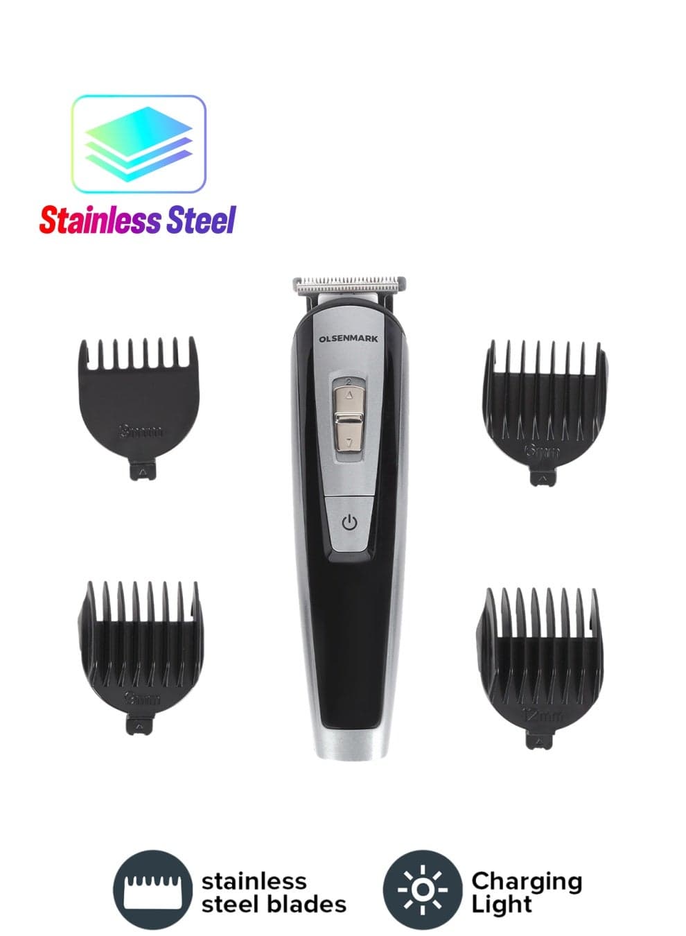 4 In 1 Rechargable Hair Trimmer Kit Silver/Black