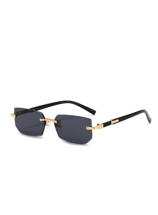 Trendy Rimless Unisex Sunglasses with UV Protection Lightweight Personalized Shades for Men or Women Fashion Summer Eyewear