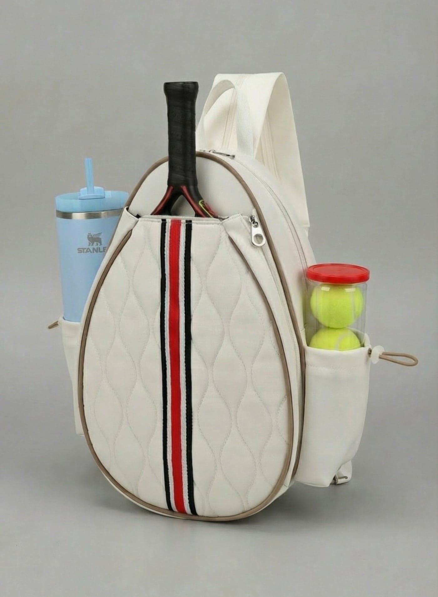 Padel & Tennis Bag - Beige and Red - SVL