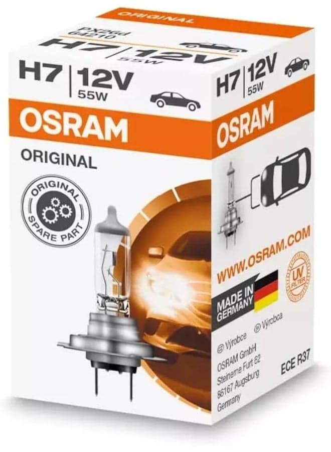 H7 12V,halogen headlight lamp for passenger cars, 64210, Carton folding box (1 lamp)