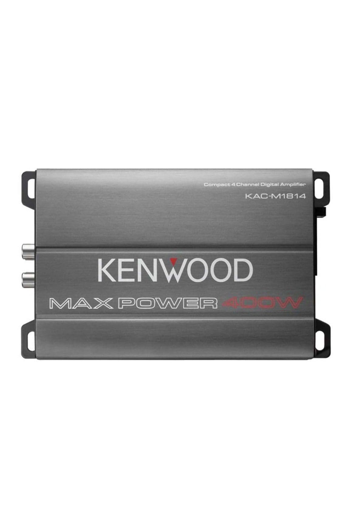 Kenwood KAC‑M1814 Compact Class‑D 4‑Channel Car Audio Amplifier – 45 W RMS×4 (90 W Bridged) / 400 W Peak for Car, Marine and Motorsports users with low-noise