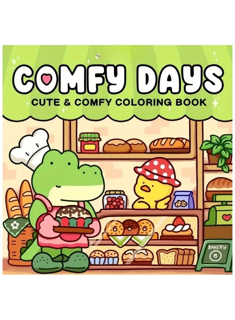 COMFY DAYS Animal Coloring Book – 52 Pages Relaxing Coloring Pages for Adults & Teens Featuring Adorable Creatures in Comfy Hygge Moments (COMFY DAYS)